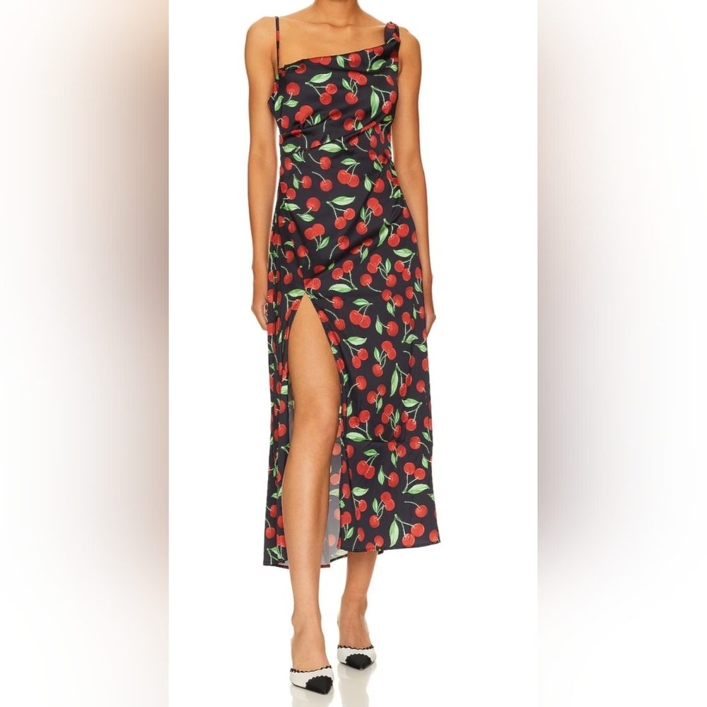 For Love And Lemons Midi Dress.  Cherry Print.